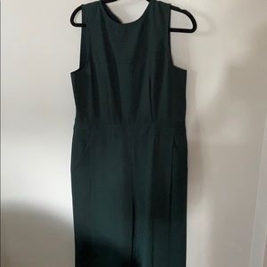 Women’s green long pant romper.